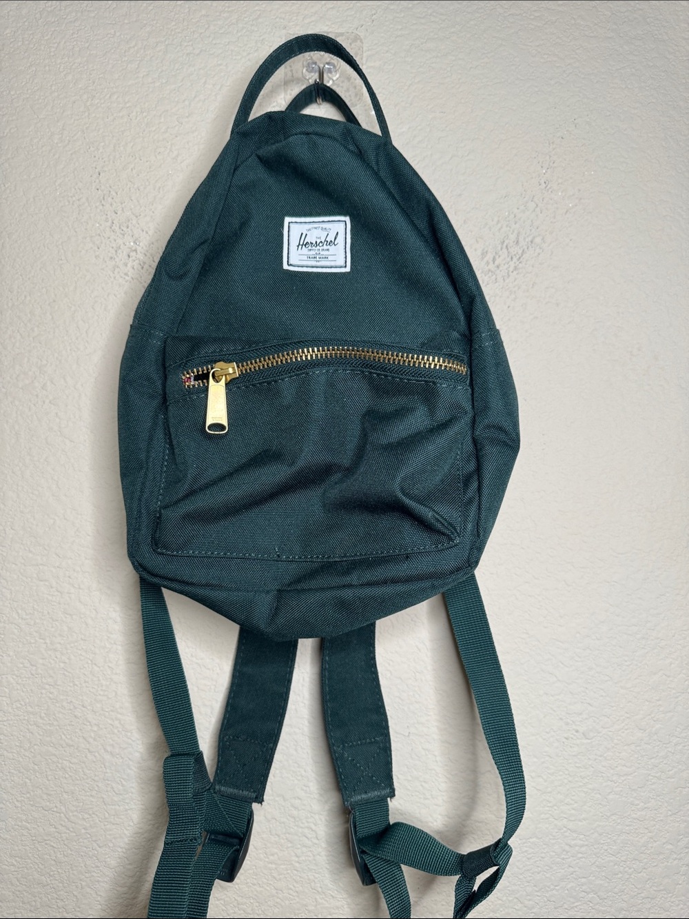 Herschel Supply Company Forest Green Mini Backpack Like New